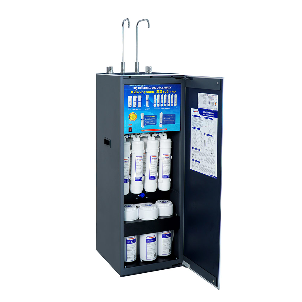 Máy lọc nước Sanaky Nóng Hydrogen Khoáng 12 lõi SNK TV2HK021