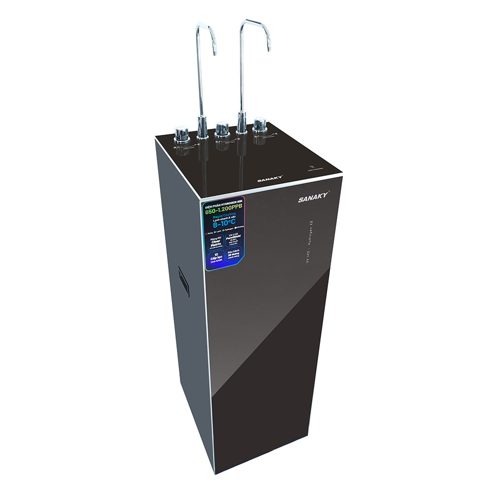 Máy lọc nước Sanaky Nóng Lạnh Khoáng Hydrogen điện phân 12 lõi SNK–TV3I018