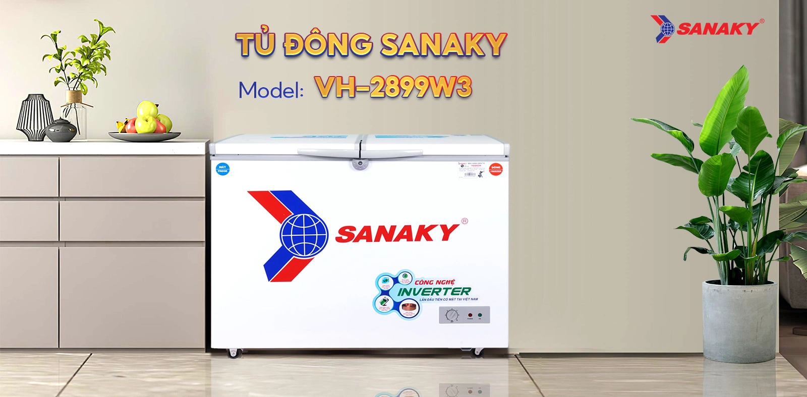 Tủ Đông Sanaky VH-2899W3 Tủ Đông Sanaky VH-2899W3