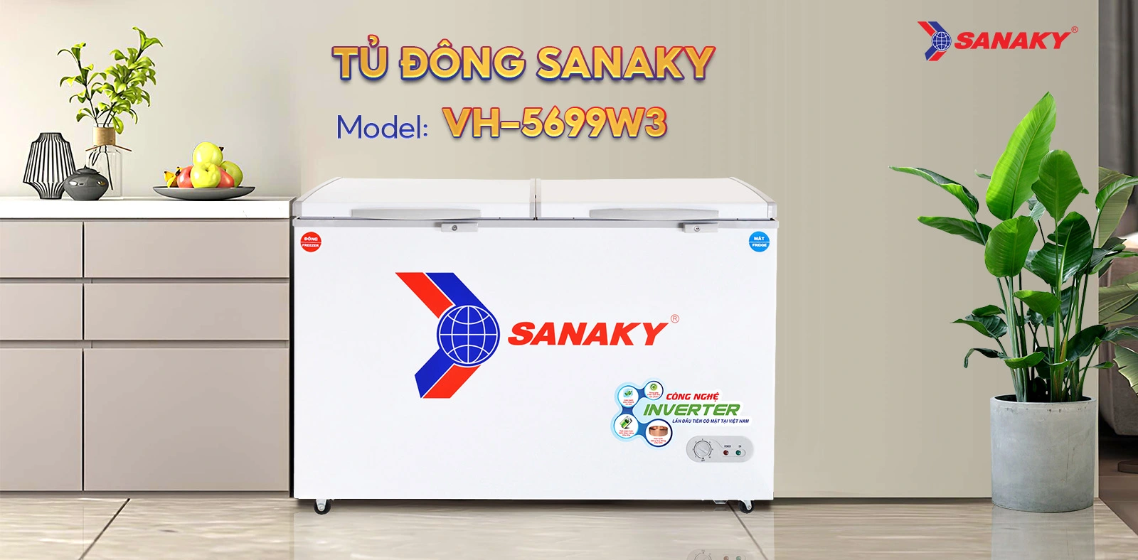 Tủ Đông Sanaky VH-5699W3 Tủ Đông Sanaky VH-5699W3