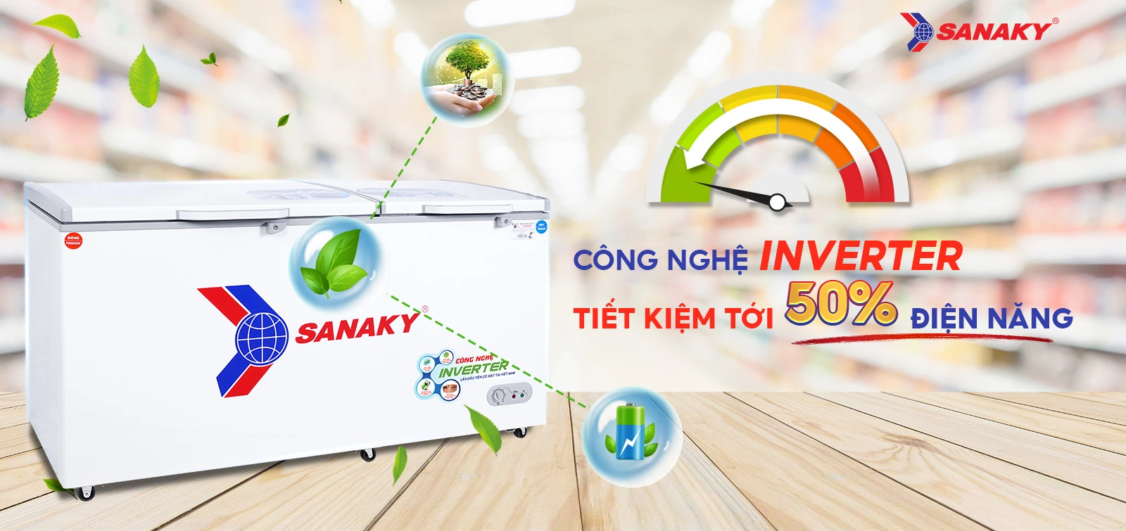 Công nghệ Inverter tiết kiệm tới 50% điện điện năng Công nghệ Inverter tiết kiệm tới 50% điện điện năng