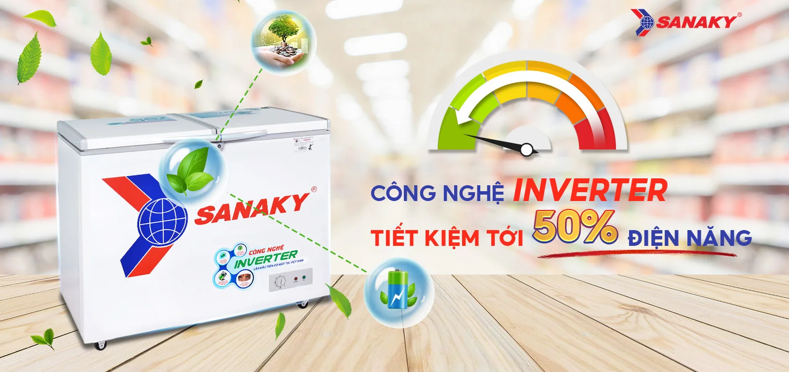 Công nghệ Inverter tiết kiệm tới 50% điện điện năng