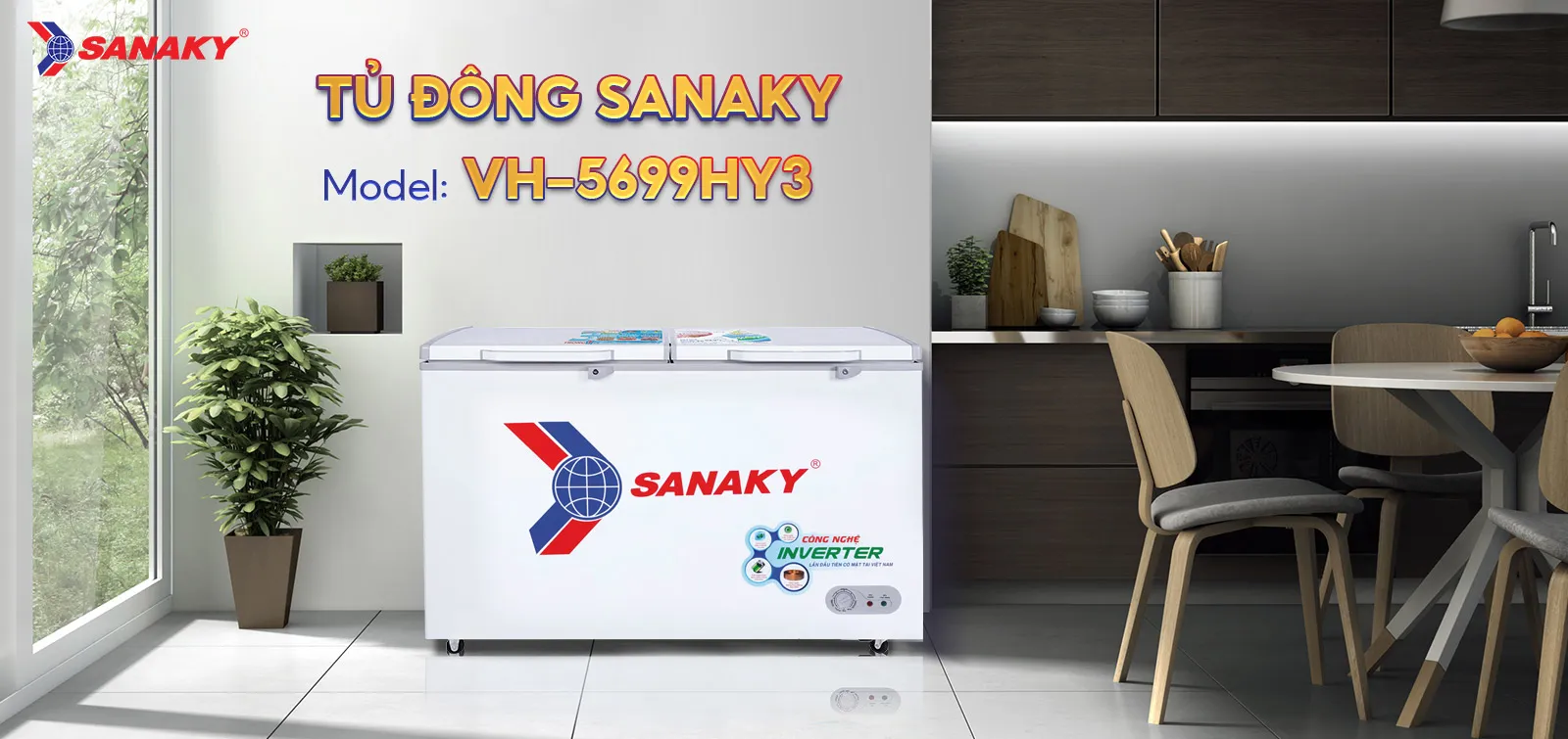 Tủ Đông Sanaky VH-5699HY3 Tủ Đông Sanaky VH-5699HY3