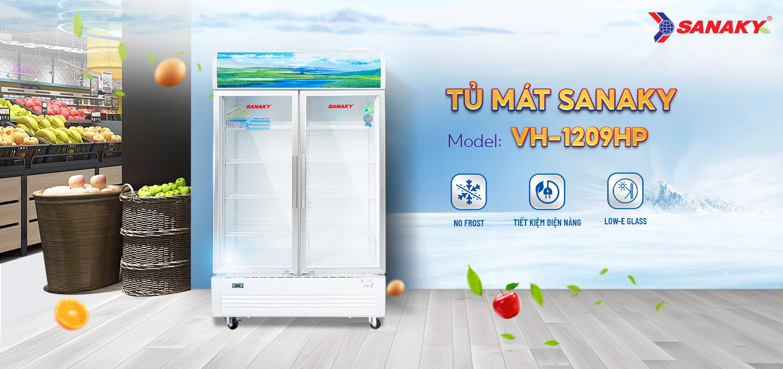 Tủ Mát Sanaky VH-1209HP Tủ Mát Sanaky VH-1209HP