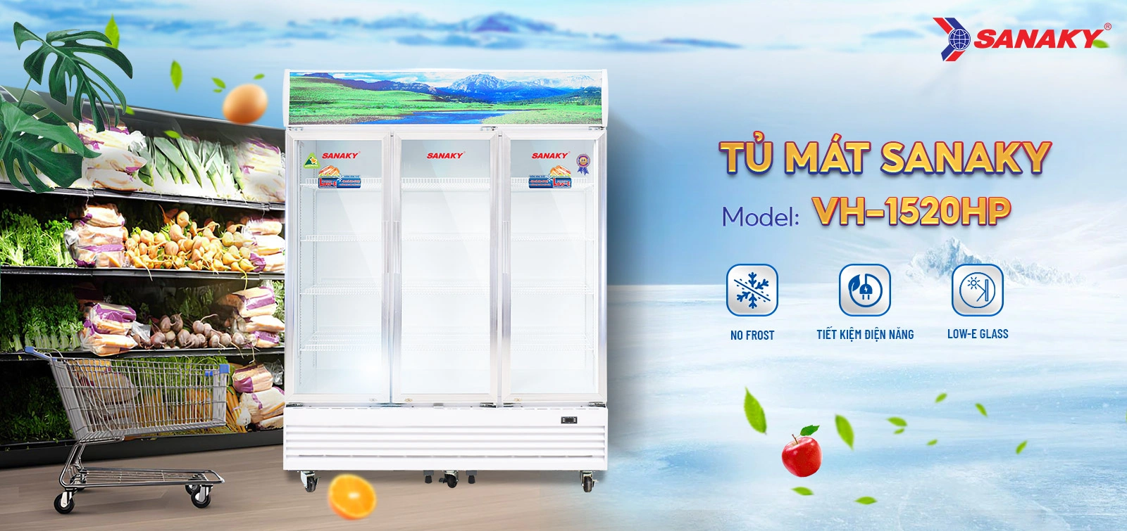 Tủ Mát Sanaky VH-1520HP Tủ Mát Sanaky VH-1520HP