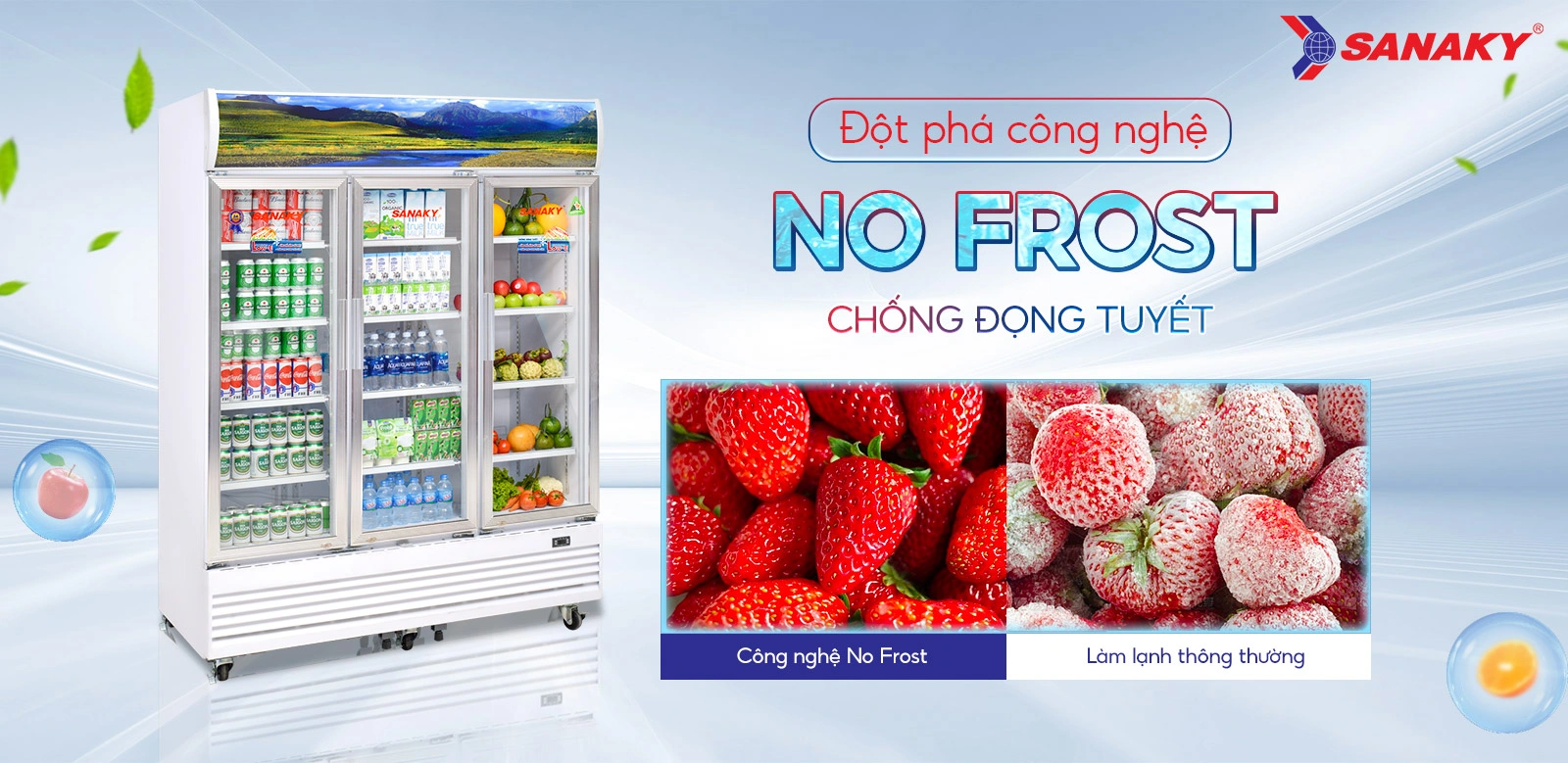 Đột phá công nghệ No-frost chống đọng tuyết Đột phá công nghệ No-frost chống đọng tuyết