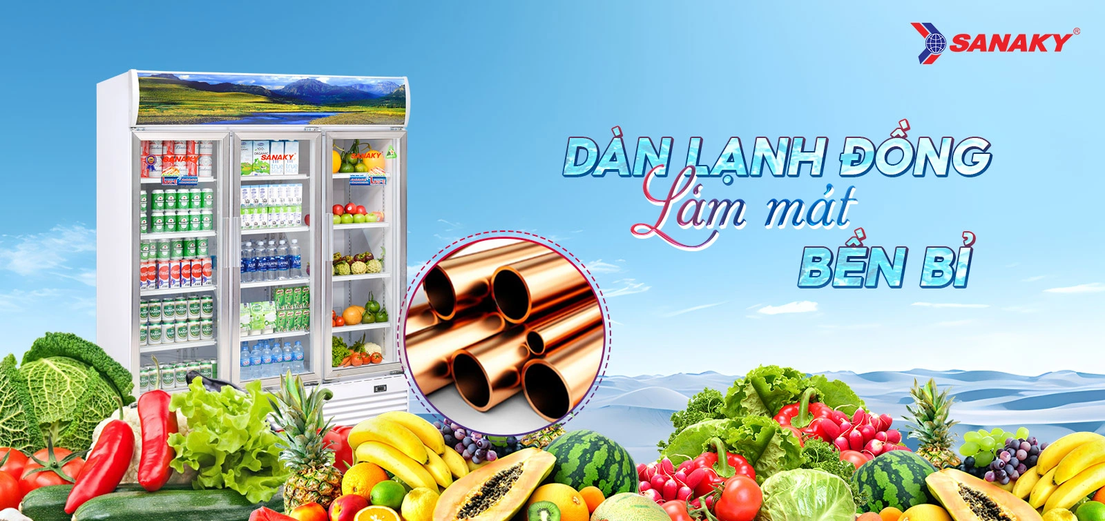 Dàn lạnh đồng làm mát bền bỉ Dàn lạnh đồng làm mát bền bỉ