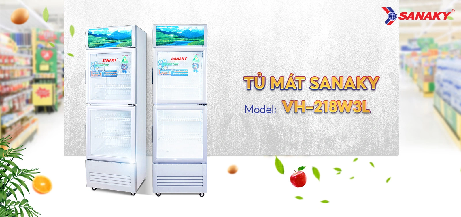 Tủ Mát Sanaky VH-218W3L