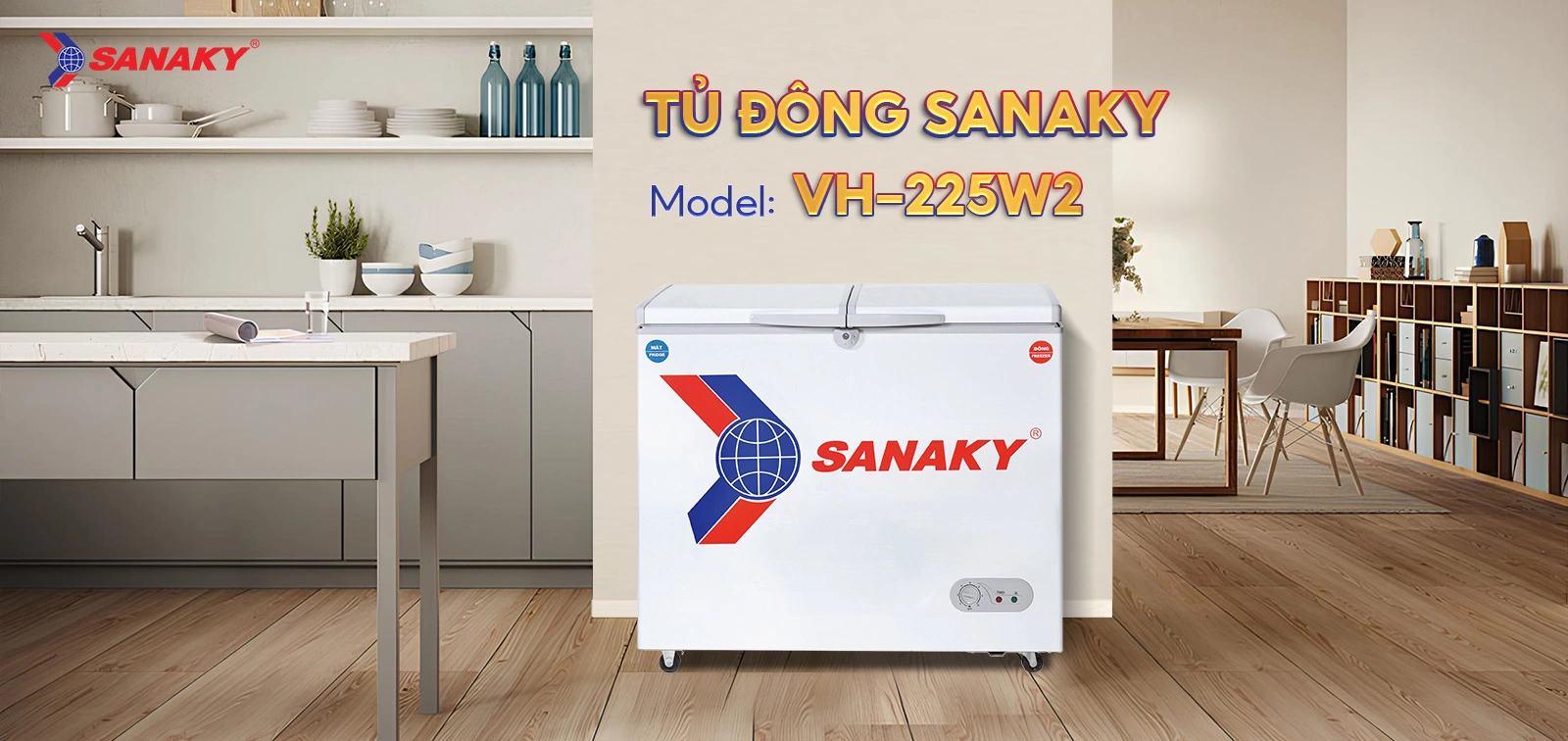 Tủ Đông Sanaky VH-225W2 Tủ Đông Sanaky VH-225W2