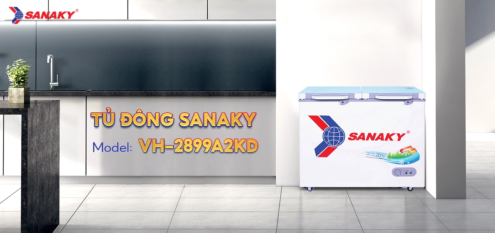 Tủ Đông Sanaky VH-2899A2KD Tủ Đông Sanaky VH-2899A2KD