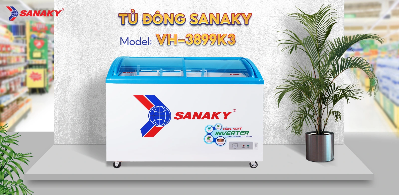 Tủ Đông Sanaky VH-3899K3 Tủ Đông Sanaky VH-3899K3