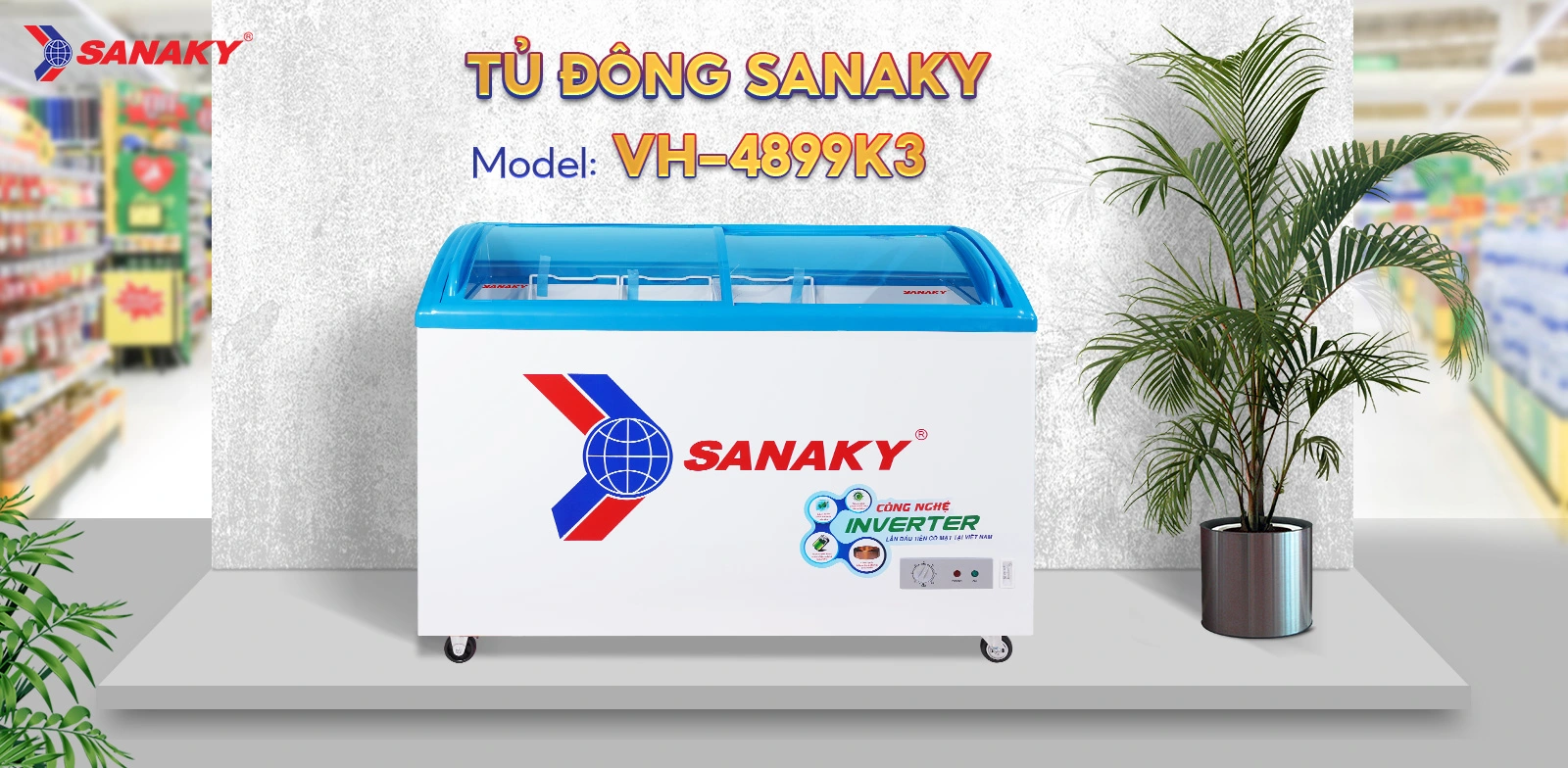 Tủ Đông Sanaky VH-4899K3 Tủ Đông Sanaky VH-4899K3