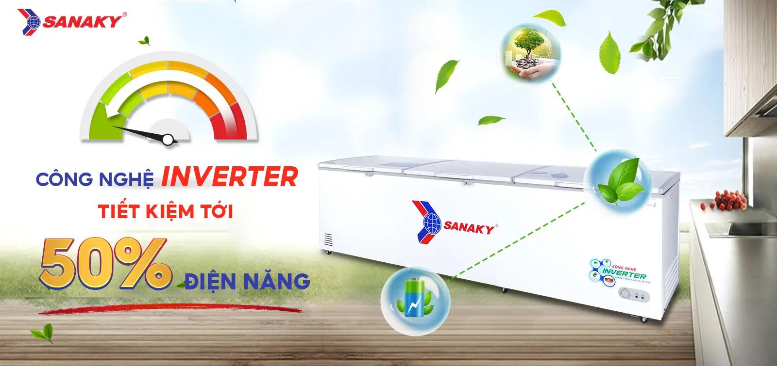 Công nghệ Inverter tiết kiệm tới 50% điện điện năng Công nghệ Inverter tiết kiệm tới 50% điện điện năng