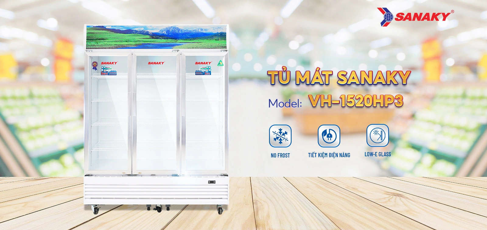 Tủ Mát Sanaky VH-1520HP3 Tủ Mát Sanaky VH-1520HP3