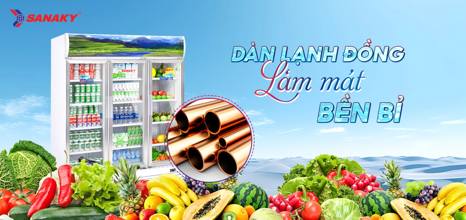 Dàn lạnh đồng làm mát bền bỉ Dàn lạnh đồng làm mát bền bỉ
