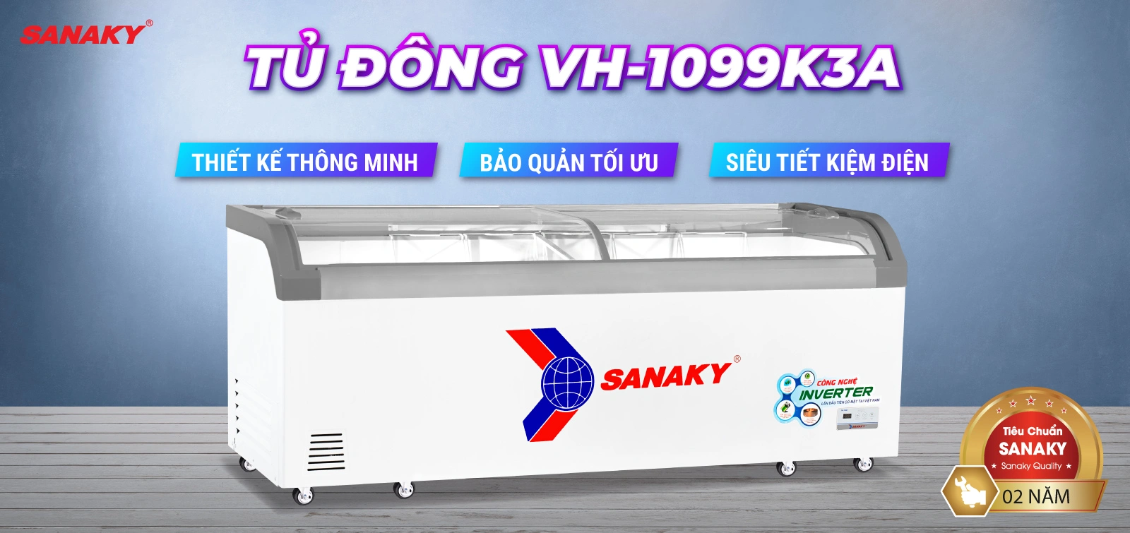 Tủ Đông Sanaky VH-1099K3A Tủ Đông Sanaky VH-1099K3A