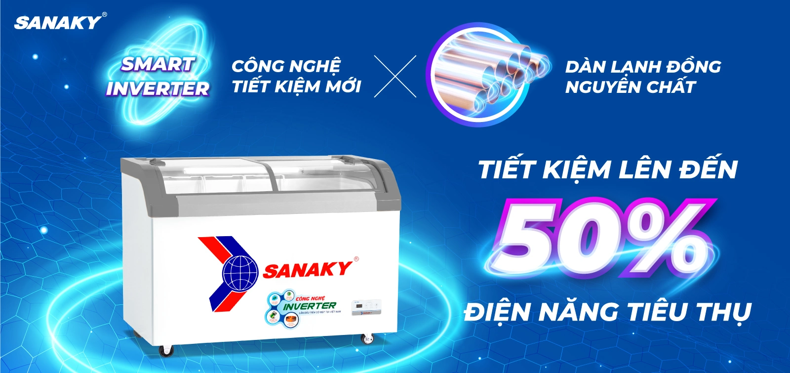 Công nghệ Inverter tiết kiệm tới 50% điện điện năng Công nghệ Inverter tiết kiệm tới 50% điện điện năng