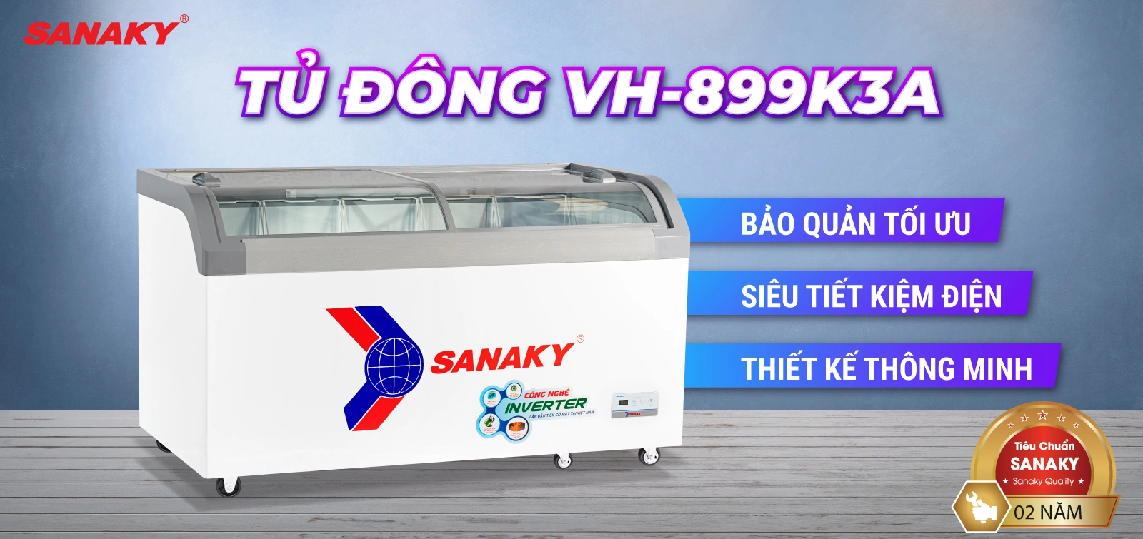 Tủ Đông Sanaky VH-899K3A Tủ Đông Sanaky VH-899K3A