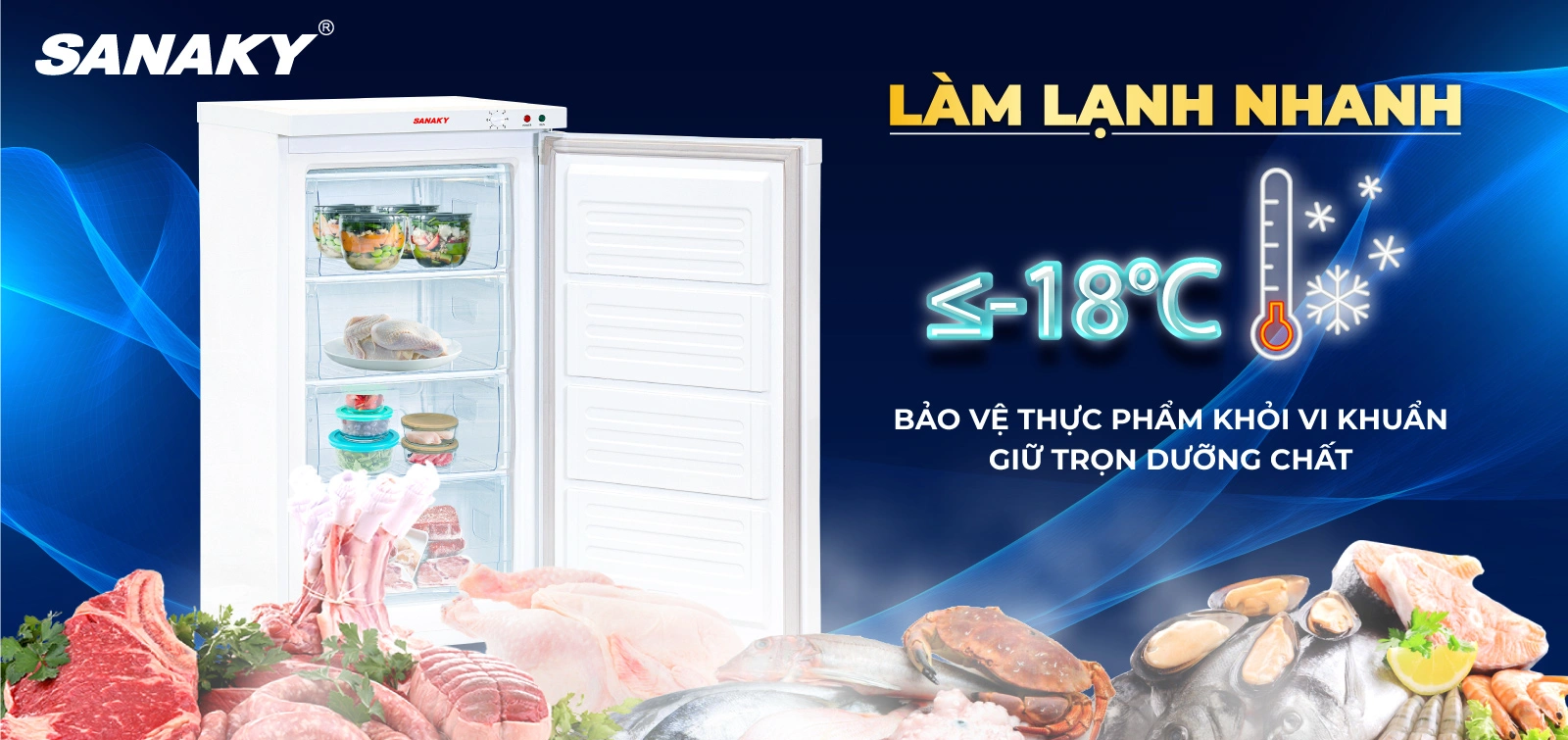 Nhiệt độ ≤-18°C