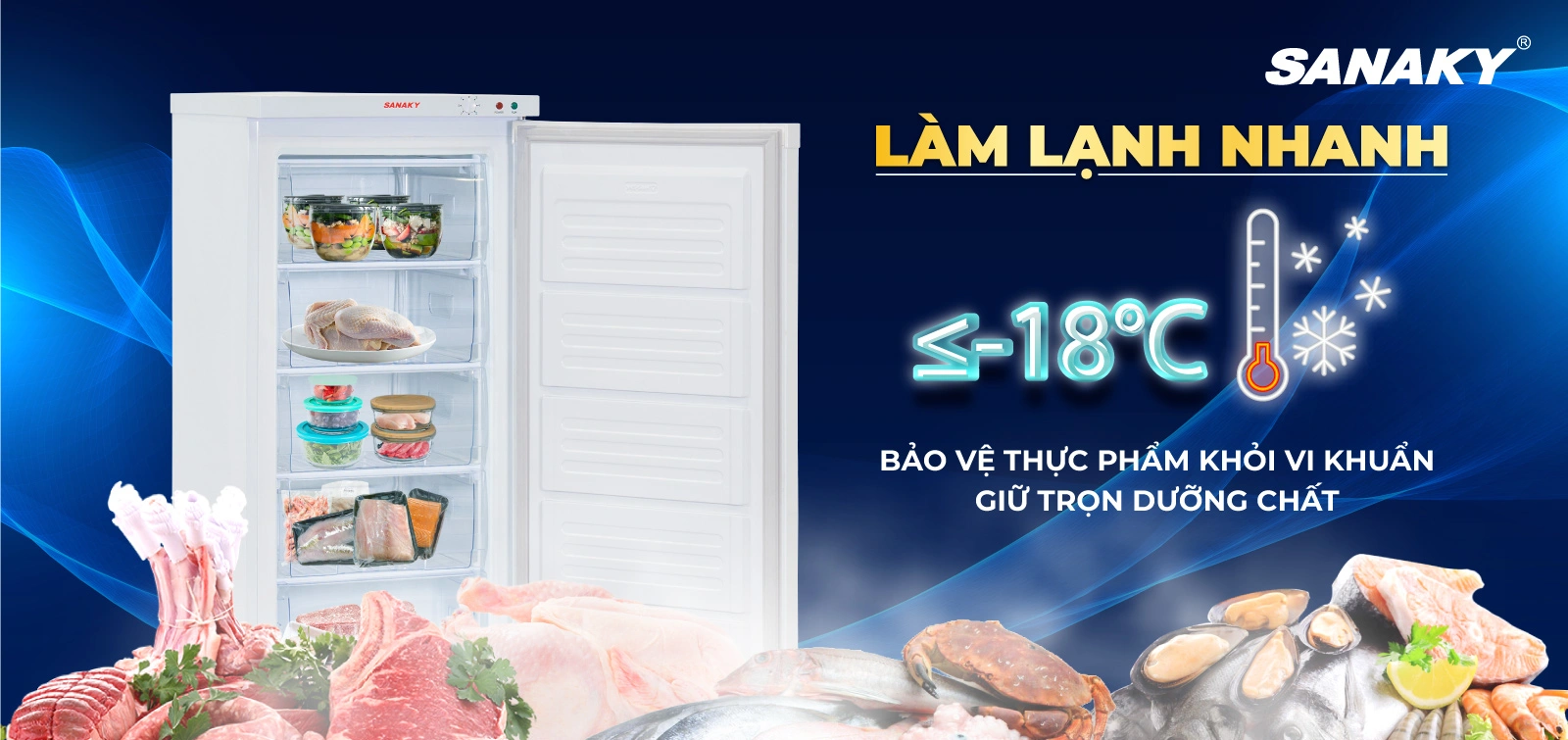 Nhiệt độ ≤-18°C