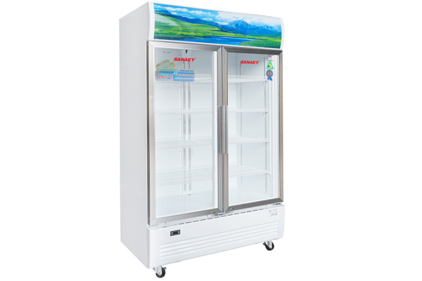 Phân loại kích thước tủ mát 2 cánh thương hiệu Sanaky thường gặp