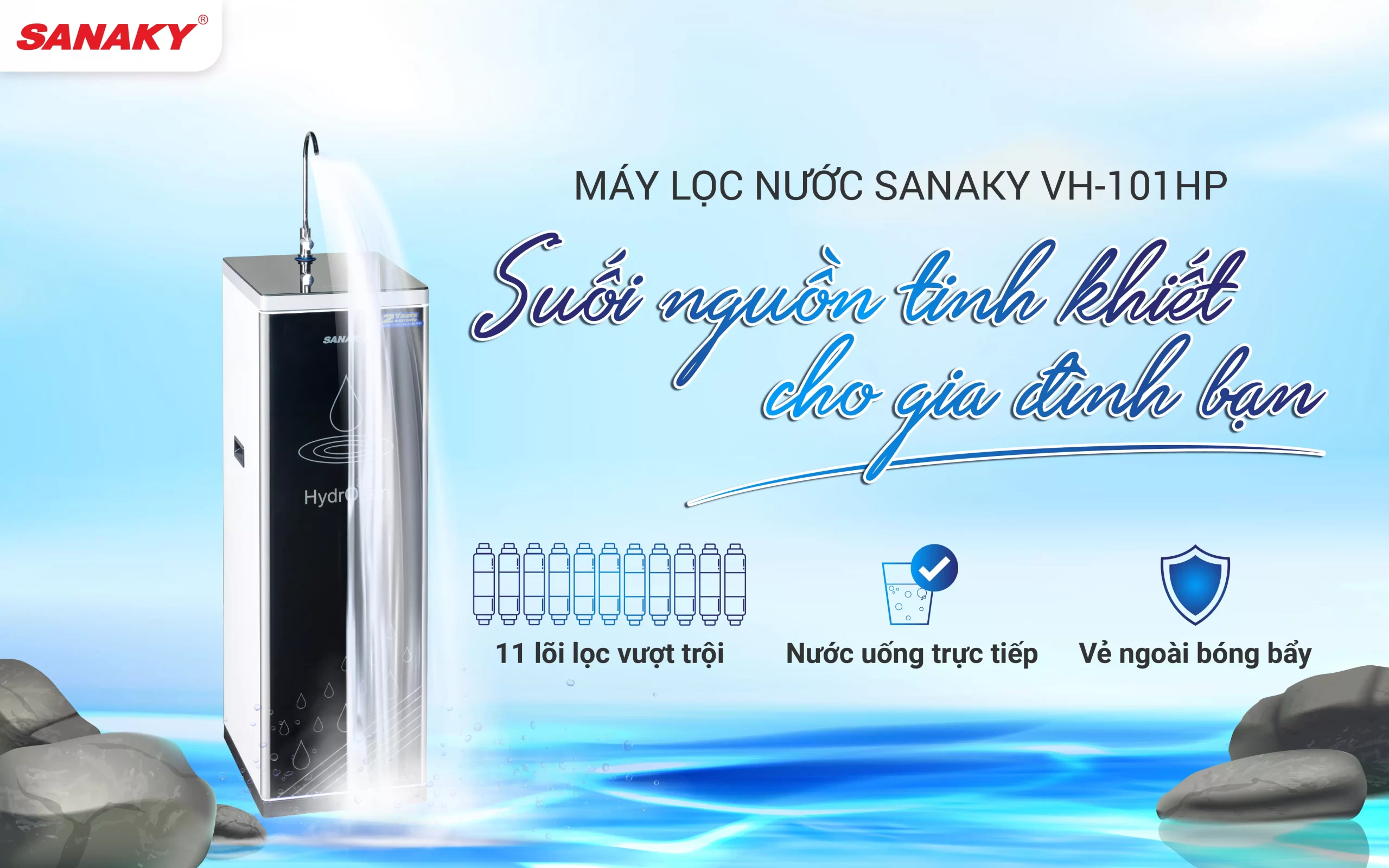 Máy lọc nước Sanaky Slim VH-101HP Máy lọc nước Sanaky Slim VH-101HP