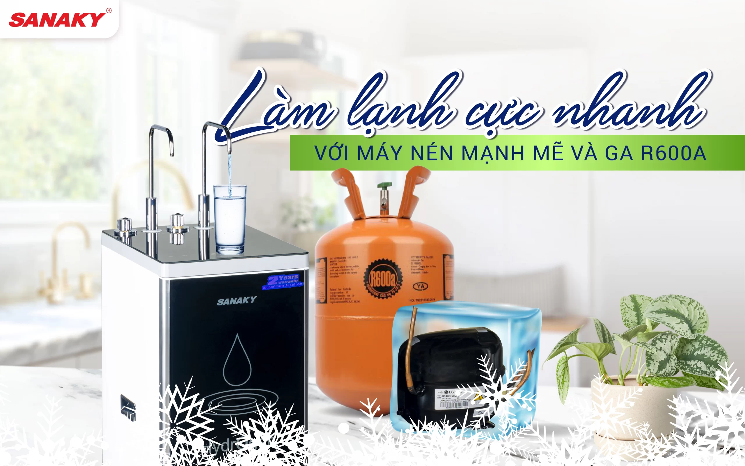 Máy lọc nước Sanaky Slim VH 102HP