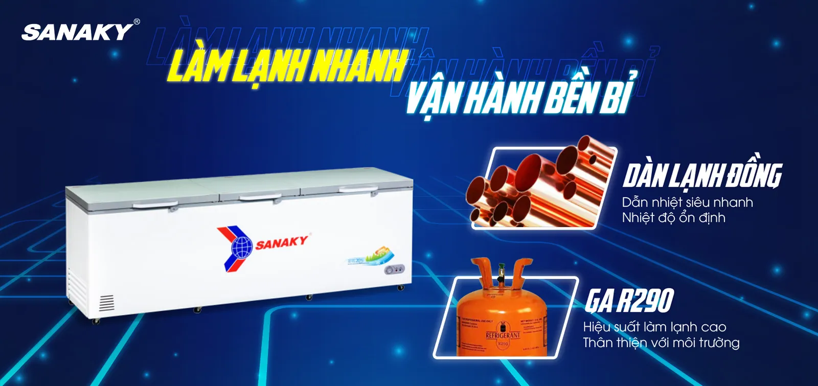 Dàn lạnh bằng đồng kết hợp công nghệ làm lạnh 360 độ Dàn lạnh bằng đồng kết hợp công nghệ làm lạnh 360 độ