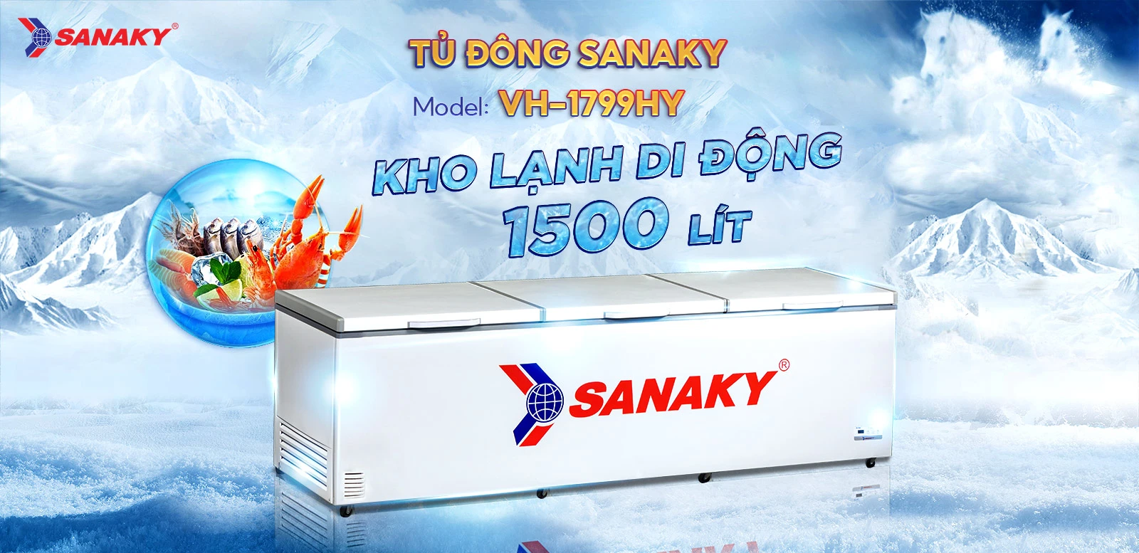 Tủ đông Sanaky VH-1799HY Tủ đông Sanaky VH-1799HY