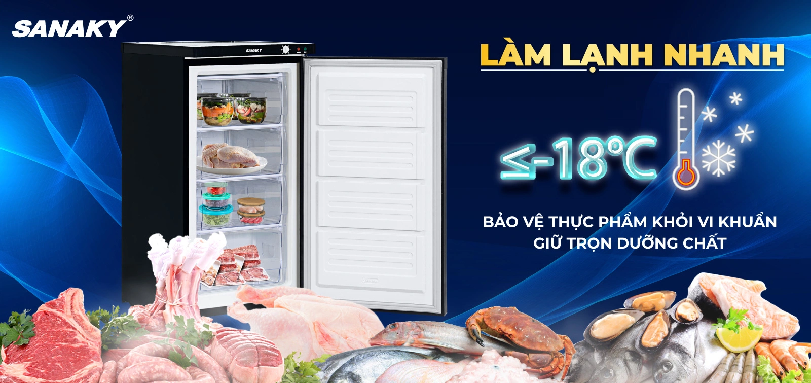 Nhiệt độ ≤-18°C