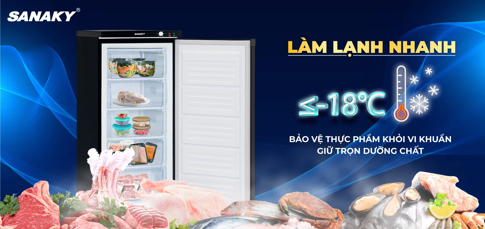 Nhiệt độ ≤-18°C