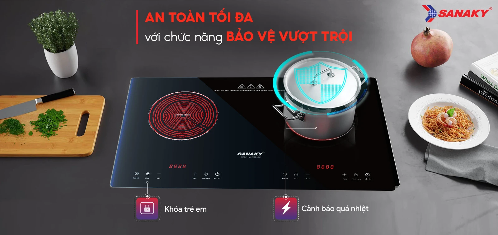 An toàn tối đa với chức năng bảo vệ vượt trội An toàn tối đa với chức năng bảo vệ vượt trội