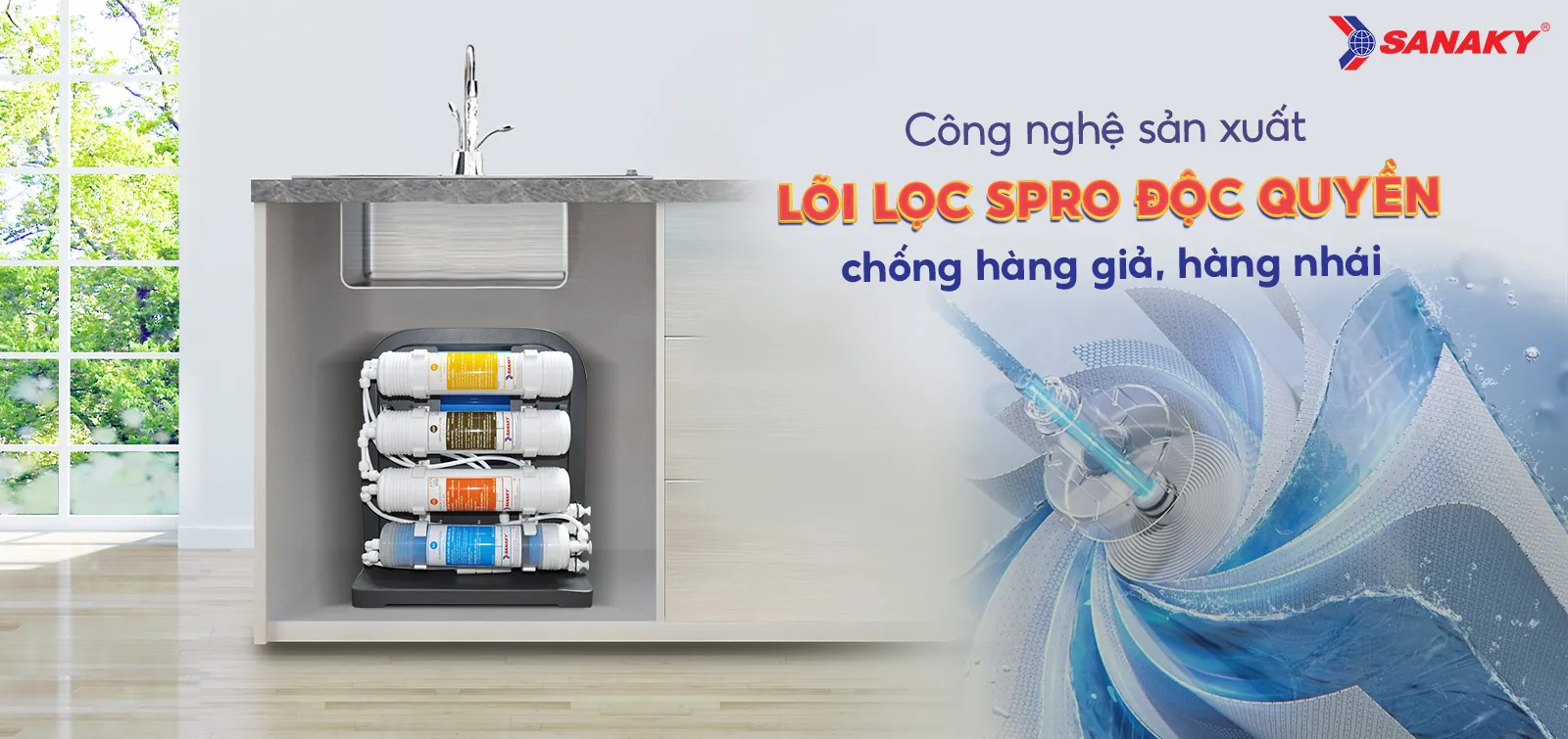 Công nghệ sản xuất lõi lọc Spro độc quyền chống hàng giả, hàng nhái