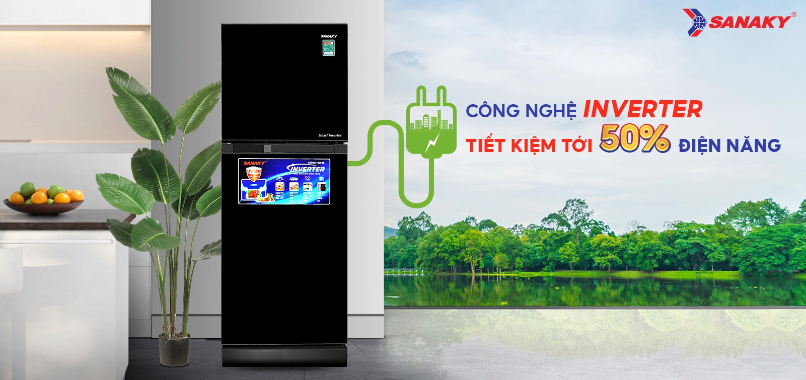 Công nghệ Inverter tiết kiệm tới 50% điện năng Công nghệ Inverter tiết kiệm tới 50% điện năng
