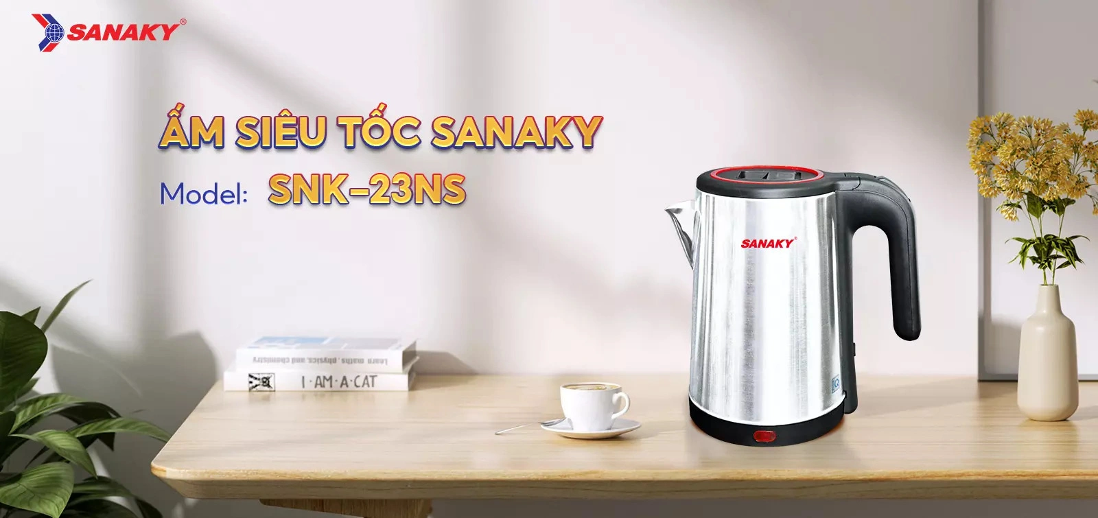 Ấm siêu tốc Sanaky SNK-23NS