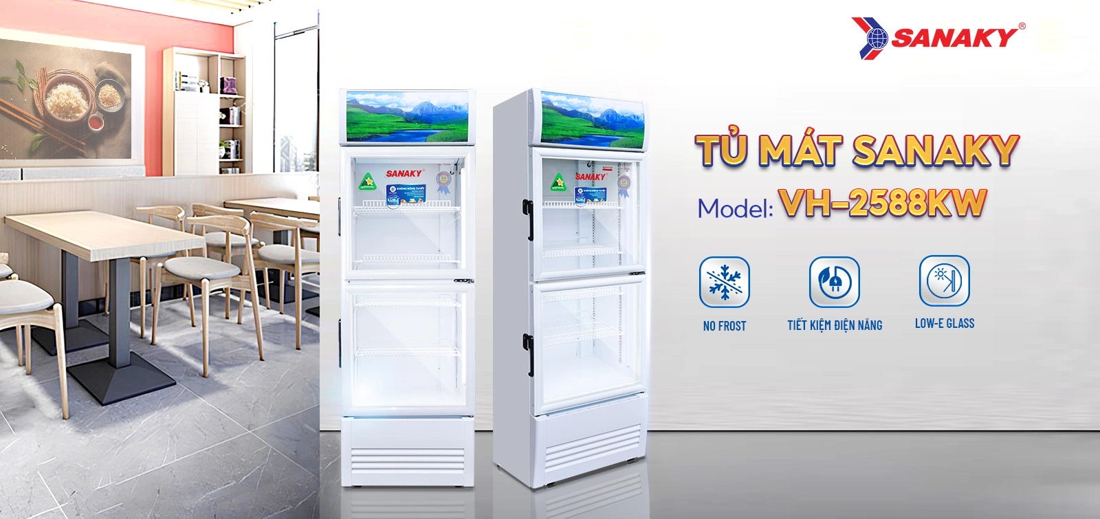 Tủ mát Sanaky VH-2588KW