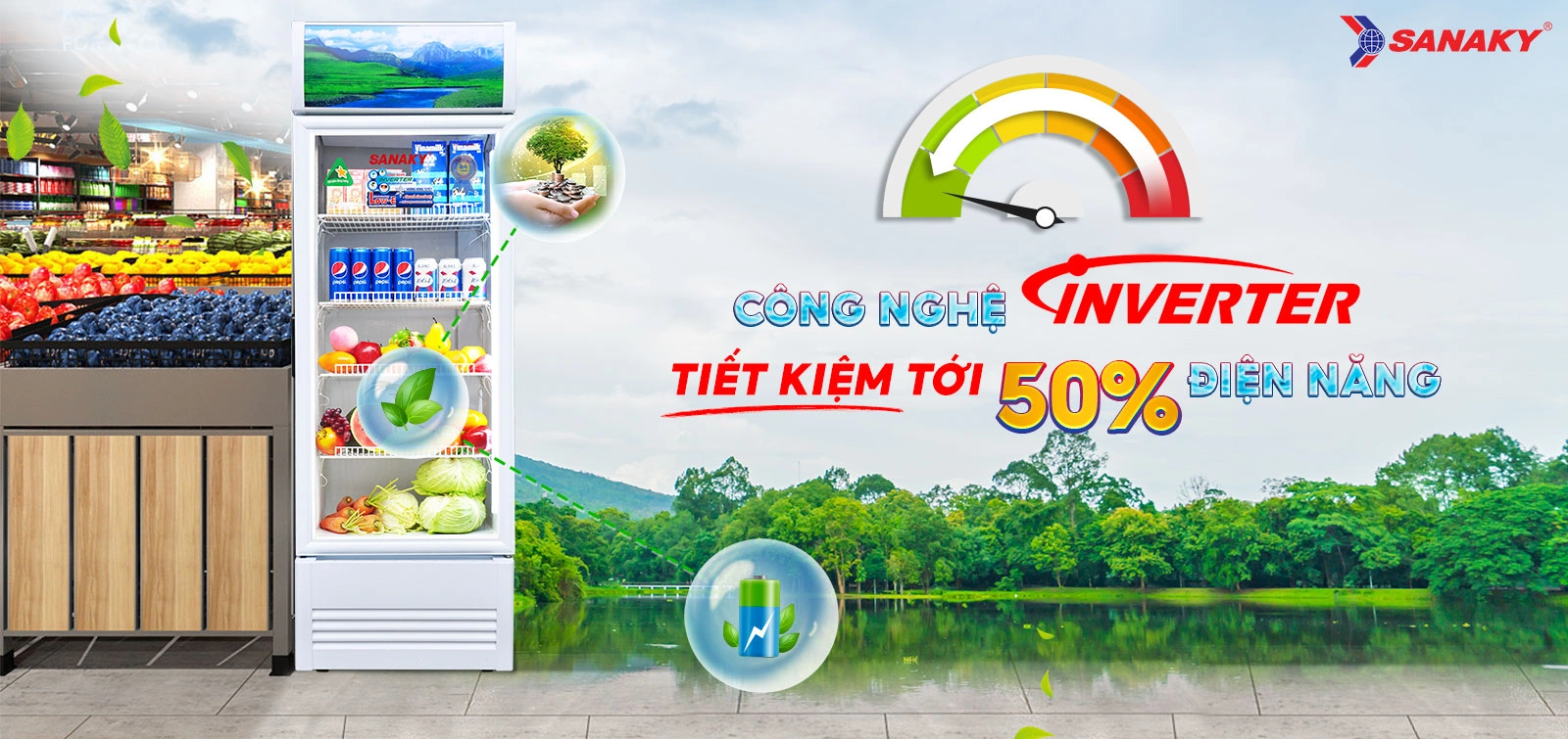Công nghệ Inverter tiết kiệm tới 50% điện năng