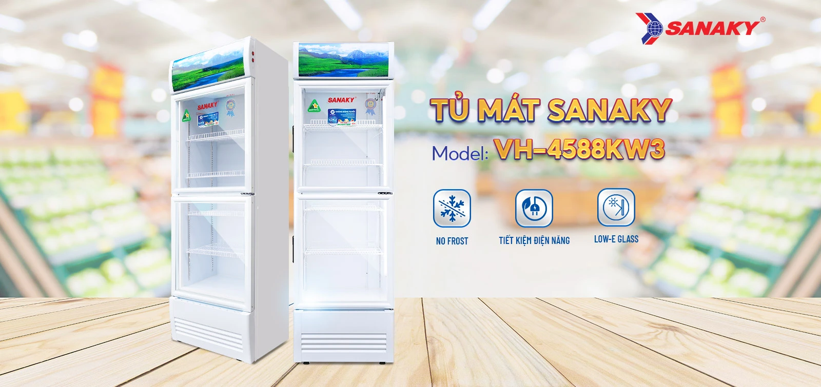 Tủ mát Sanaky VH-4588KW3 Tủ mát Sanaky VH-4588KW3