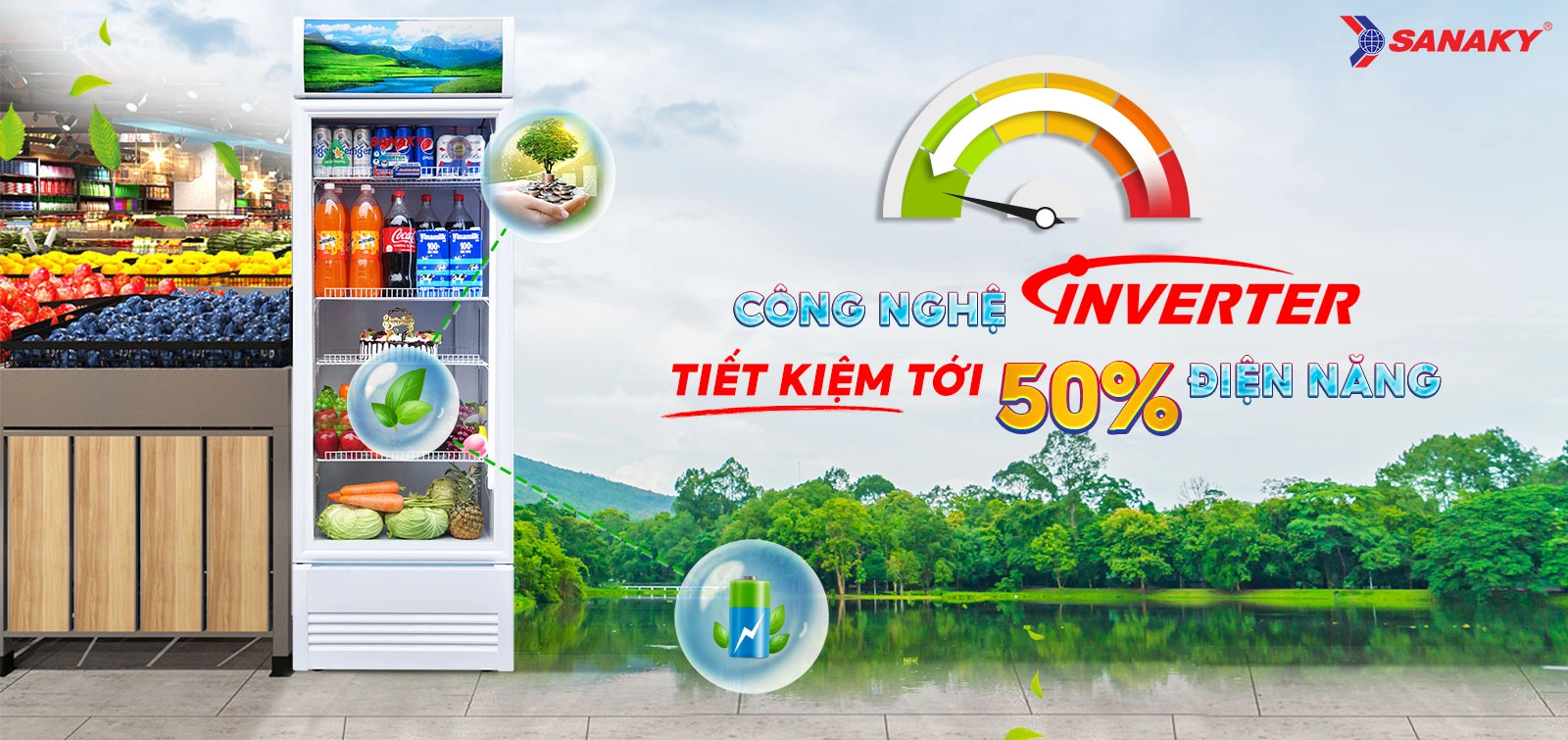 Công nghệ Inverter tiết kiệm tới 50% điện năng