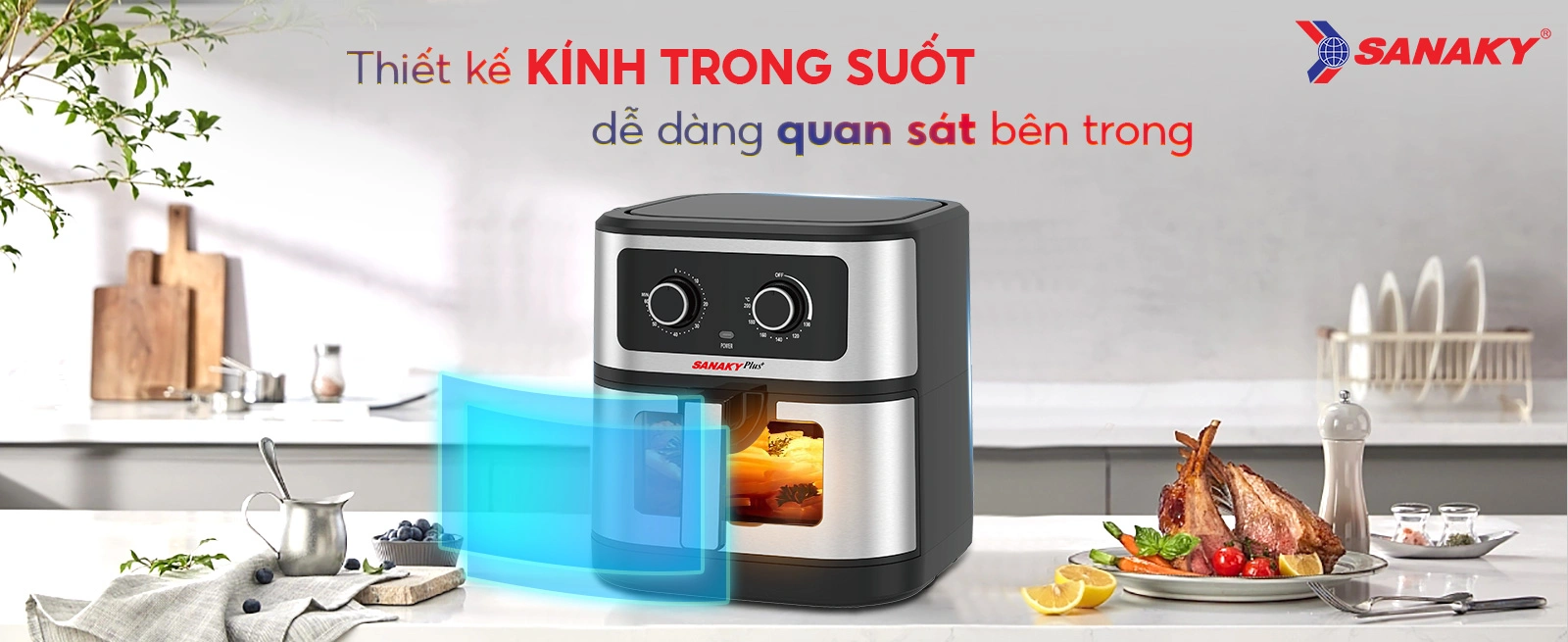 Thiết kế kính trong suốt dễ dàng quan sát bên trong Thiết kế kính trong suốt dễ dàng quan sát bên trong