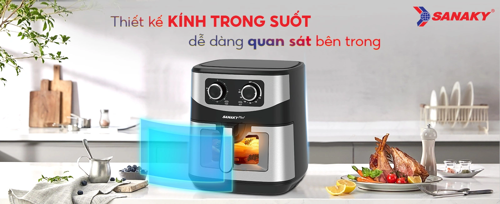 Thiết kế kính trong suốt dễ dàng quan sát bên trong Thiết kế kính trong suốt dễ dàng quan sát bên trong