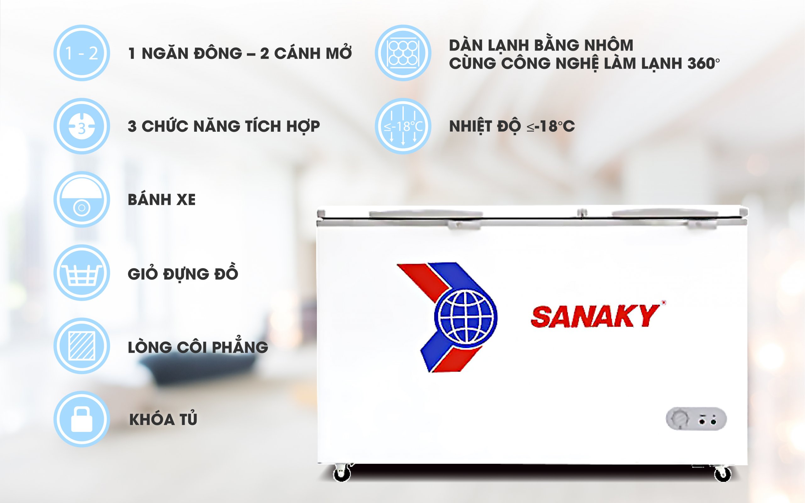 Tủ Đông Sanaky VH-668HY2
