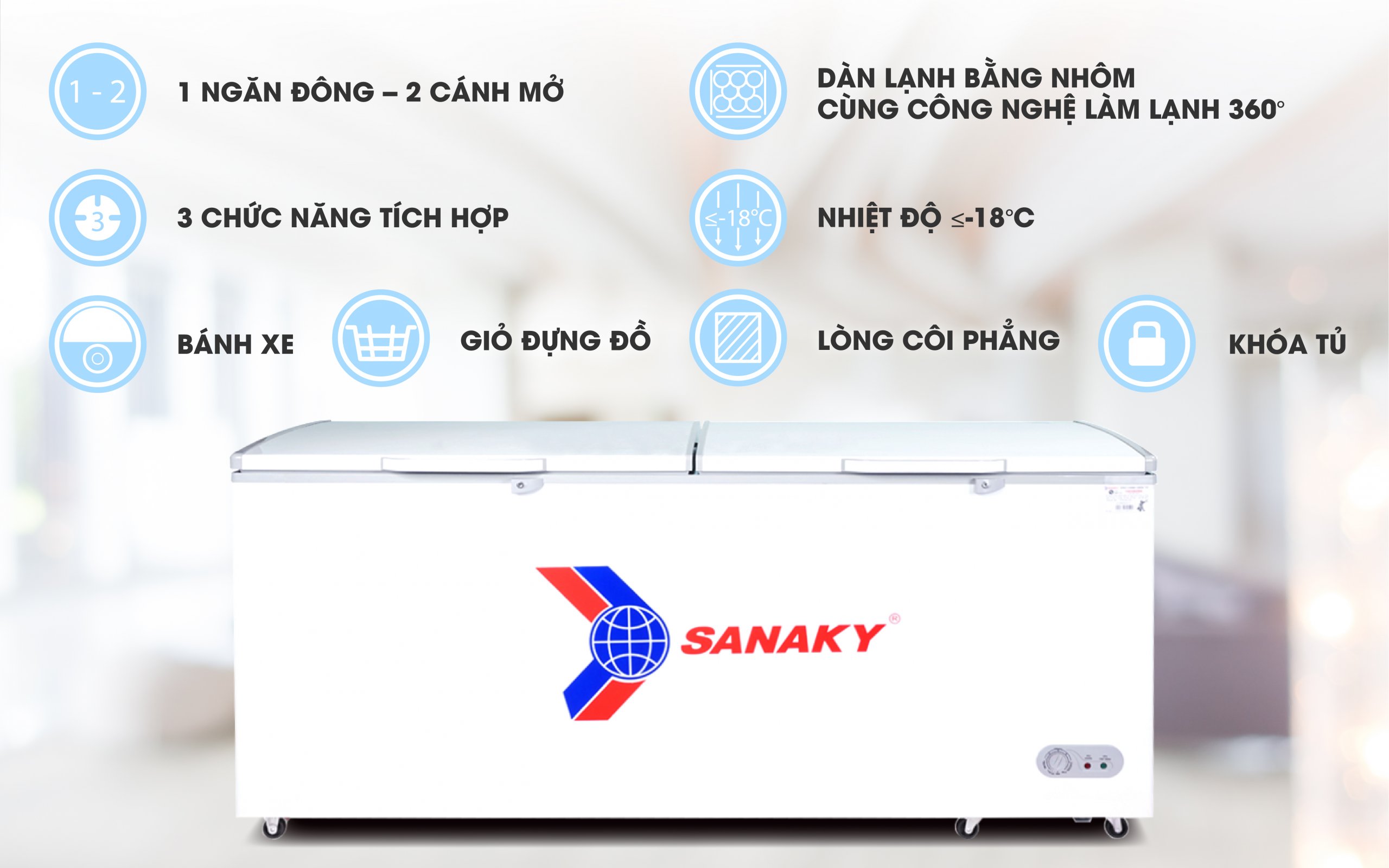Tủ Đông Sanaky VH-868HY2