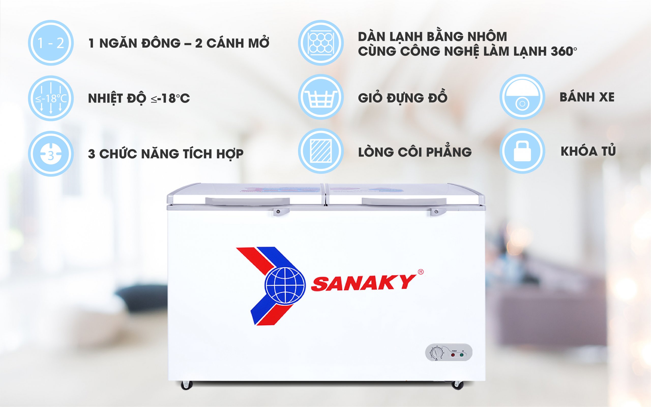 Tủ Đông Sanaky VH-568HY2