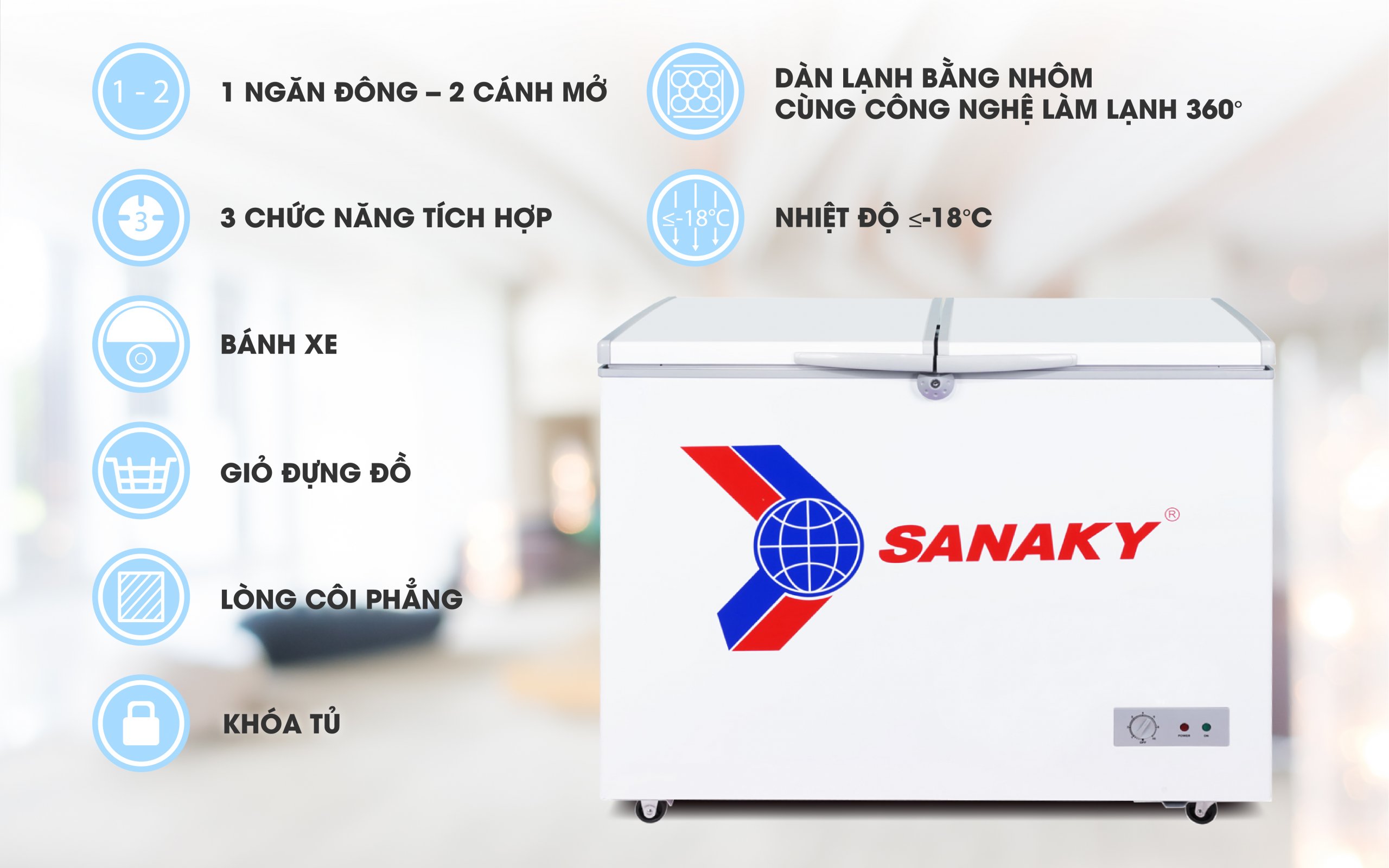 Tủ Đông Sanaky VH-285A2