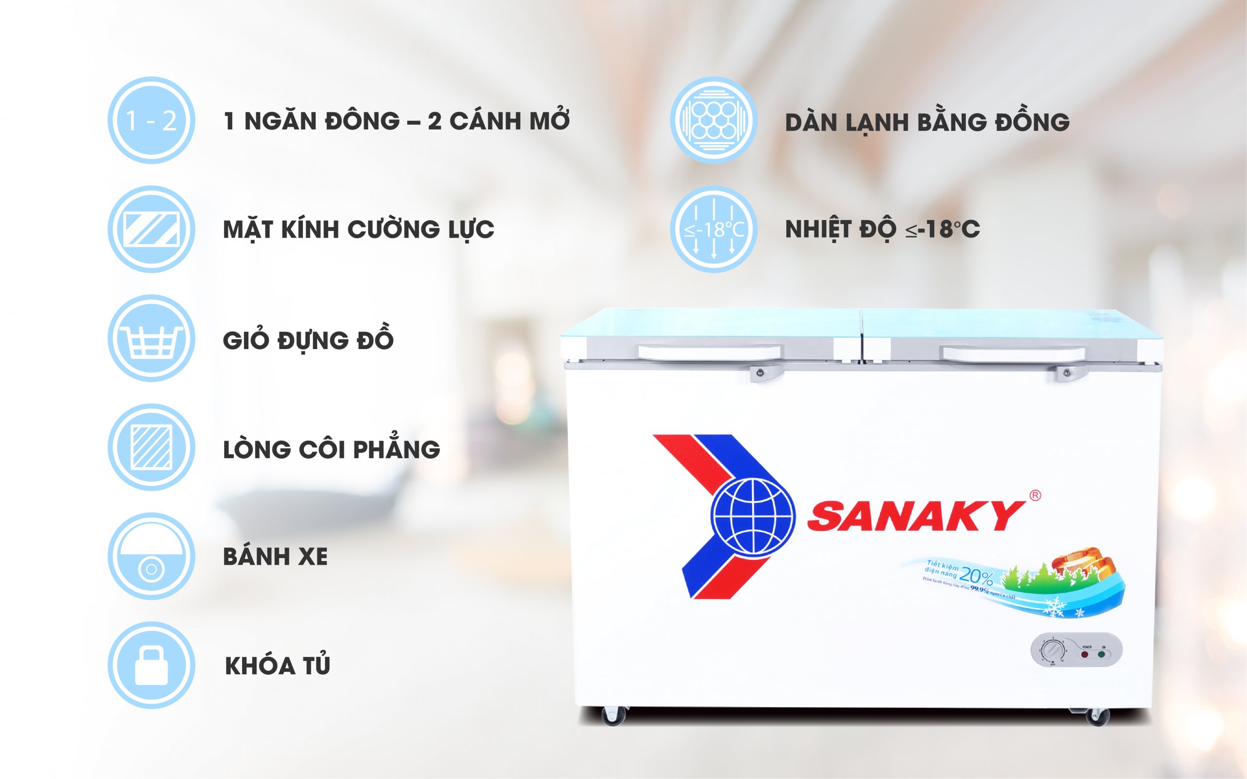 Tủ Đông Sanaky VH-4099A2KD
