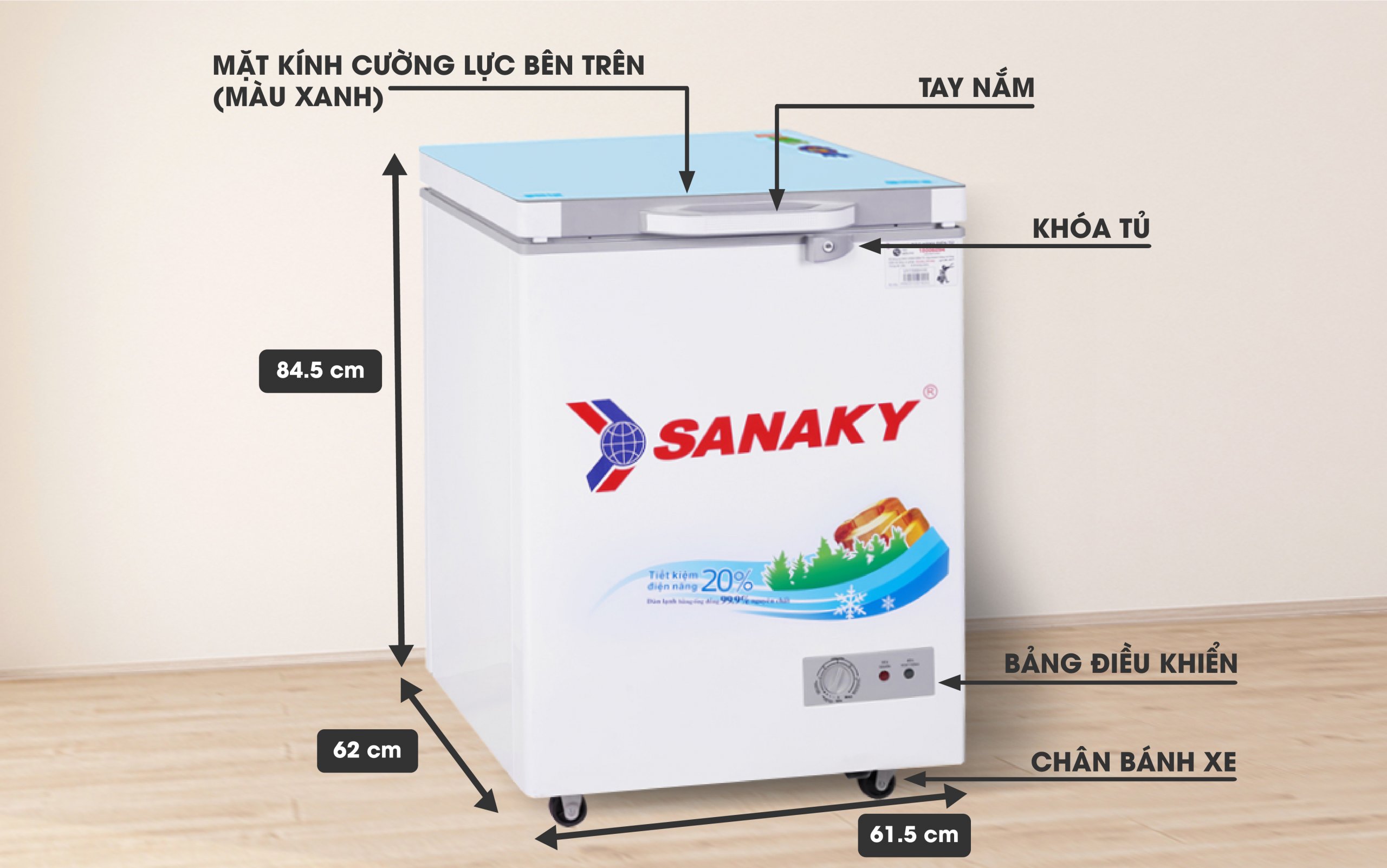 Tủ Đông Sanaky VH-1599HYKD