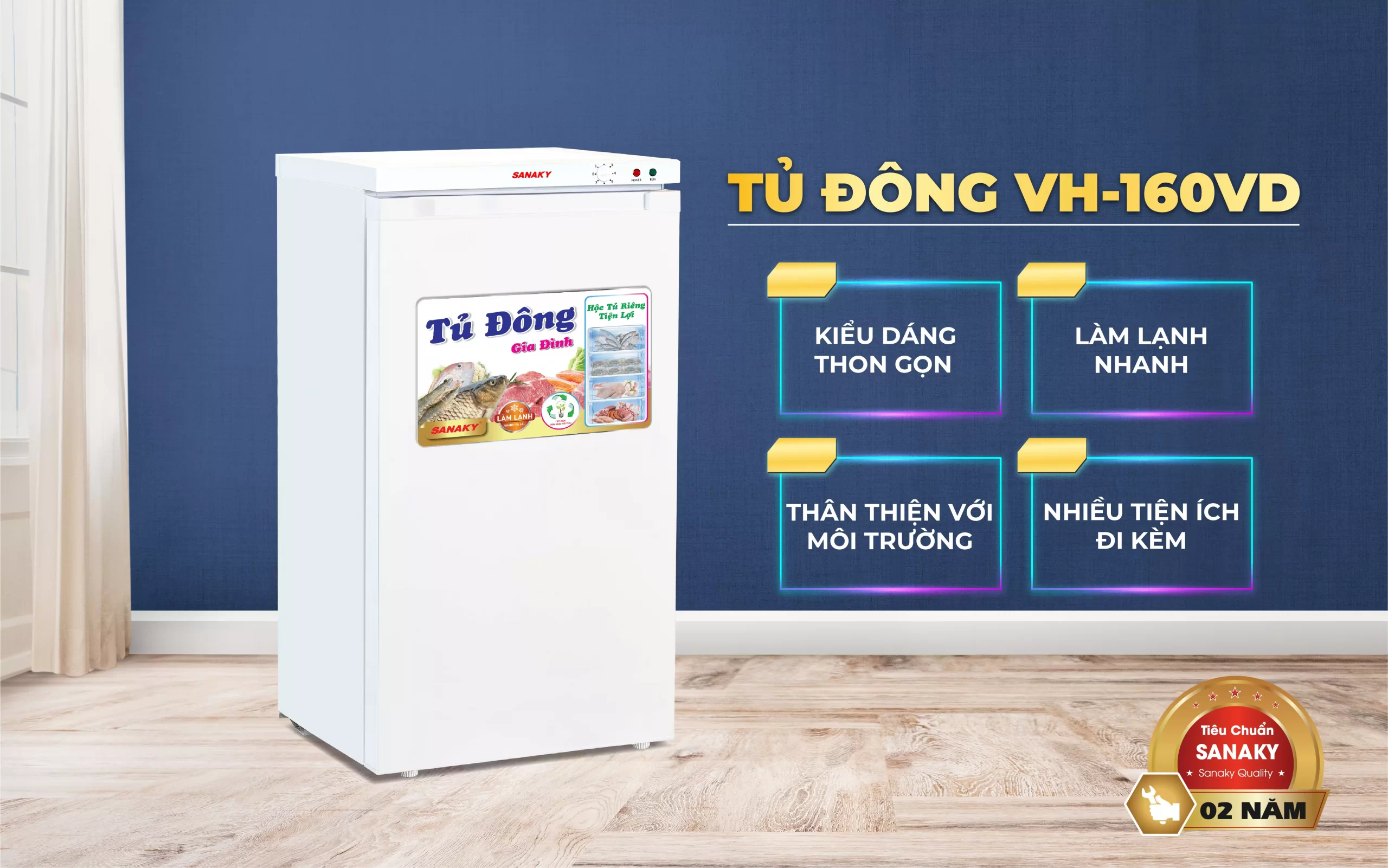 Tủ Đông Sanaky VH-160VD