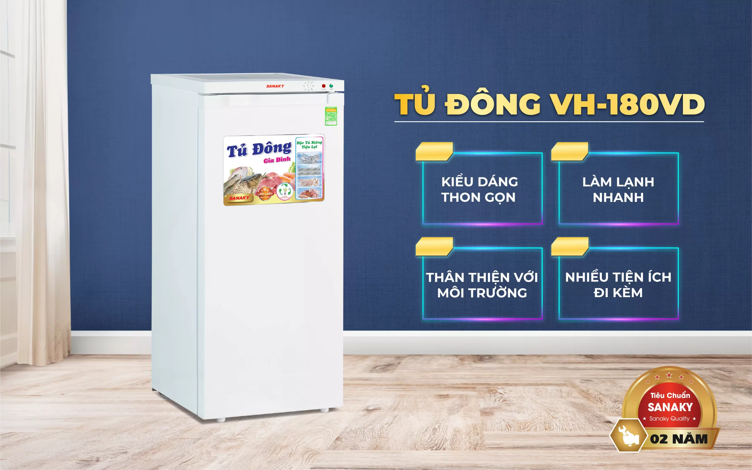 Tủ Đông Sanaky VH-180VD