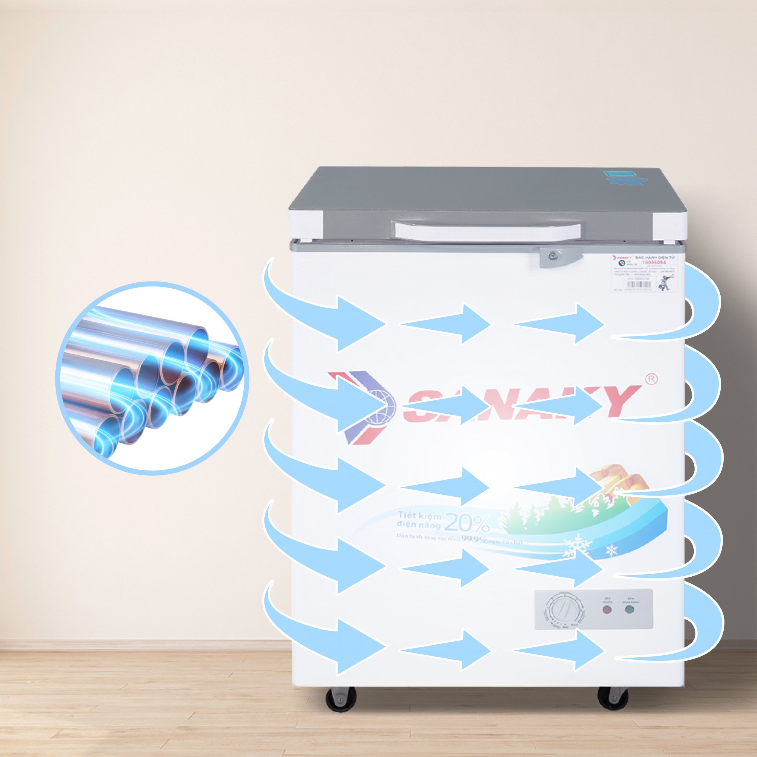 Tủ Đông Sanaky VH-1599HYK